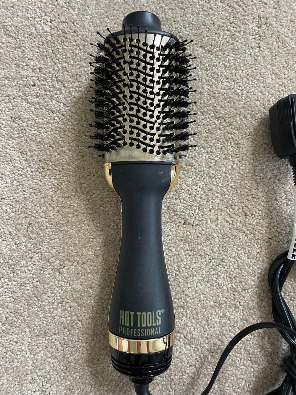 Hot Tools Professional Round Hair Brush hair dryer - Black/Gold